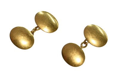 Lot 321 - A Pair of 18 Carat Gold Cufflinks, comprising...