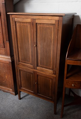 Lot 1459 - George III Mahogany Corner Washstand, together...