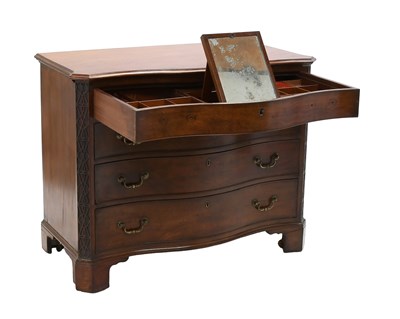 Lot A George III Mahogany Dressing Chest, stamped...