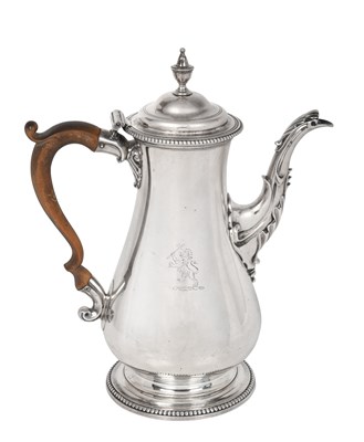 Lot 2016 - A George III Silver Coffee-Pot