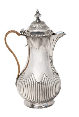 Lot 2015 - A George III Silver Hot-Water Jug