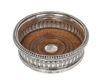 Lot 2027 - A George III Silver Wine-Coaster