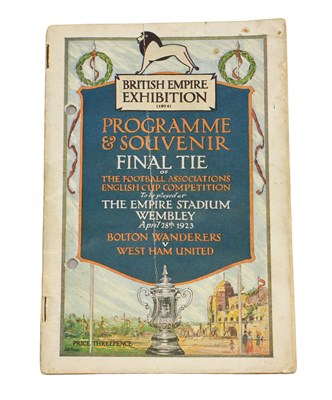 Lot 3008 - Bolton Wanderers V West Ham United FA Cup Final Programme 28th April 1923