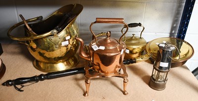 Lot 199 - Various Metalwares, including a bed warming...
