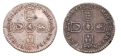 Lot 47 - William III, Sixpence 1697, first bust, later...