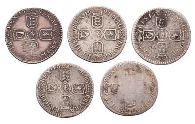 Lot 50 - William III, Assorted Sixpences, all 1697...