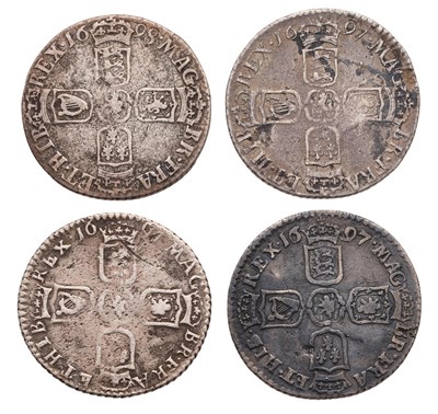 Lot 48 - William III, Sixpence 1697, second bust,...