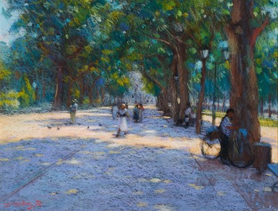 Lot 519 - John Mackie (b.1953) "Montpellier" Signed and...