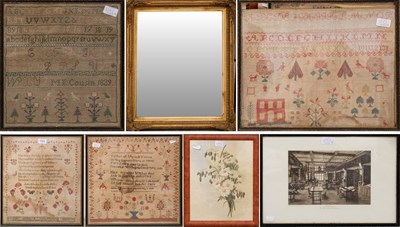 Lot 1052 - 19th Century Alphabet Sampler, worked by...