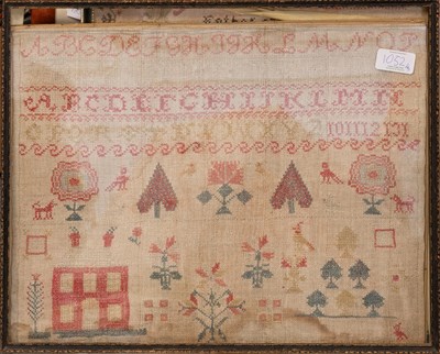 Lot 1052 - 19th Century Alphabet Sampler, worked by...