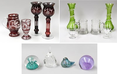 Lot 46 - A Collection of Glassware, including 19th...