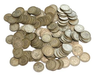 Lot 393 - Mixed Pre-1947 Shillings, 50% silver, mixed...