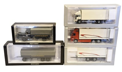 Lot 3380 - Minichamps Krupp Titan Deutsche Bundesbahn Lorry And Trailer