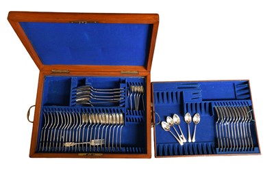 Lot 145 - A Silver Plate Canteen of Cutlery