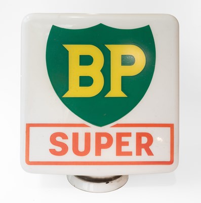 Lot 149 - BP SUPER: A Double-Sided Glass Petrol Pump...