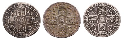 Lot 65 - George I, Sixpence 1723, SSC in angles, small...