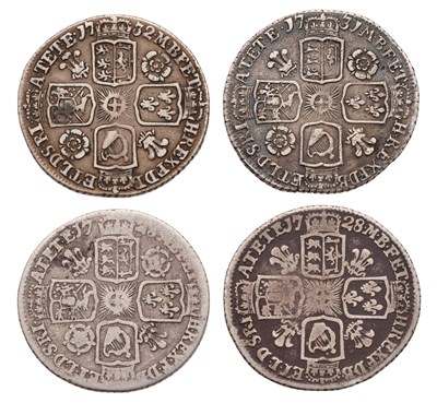 Lot 70 - George II, Assorted Sixpences, comprising:...