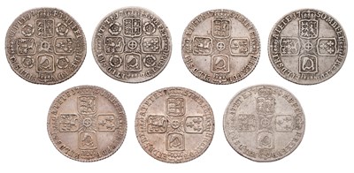 Lot 71 - George II, Assorted Sixpences, to include:...
