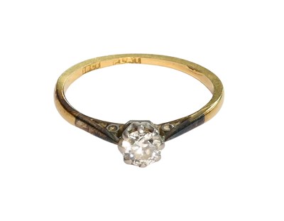 Lot 299 - A Diamond Solitaire Ring, the round brilliant...