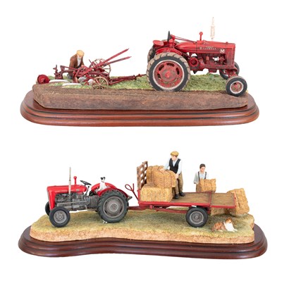 Lot 1028 - Border Fine Arts Studio Tractor Models...