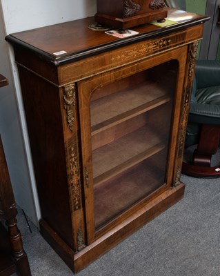 Lot 1359 - A 19th Century Rosewood Pier Cabinet, part...