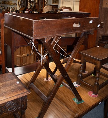 Lot 1457 - A Mahogany Butlers Tray and a Georgian...