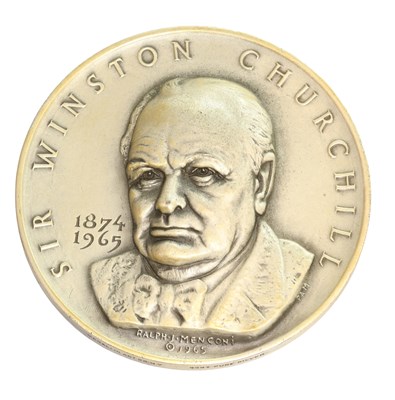 Lot 384 - A Winston Churchill Silver Medal, by the...