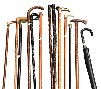 Lot 150 - A Collection of Twelve Various Walking...