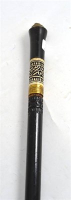 Lot 369 - Early 20th century ebonised sword stick