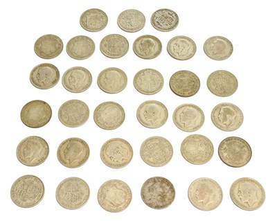 Lot 392 - Mixed Pre-1947 Halfcrowns, 50% silver, mixed...