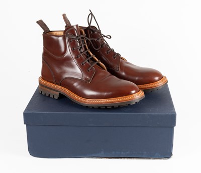 Lot Pair of Men's Tricker's Brown Mogano Padded...