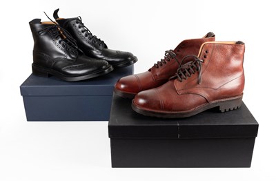 Lot Pair of Men's Tricker's Black 'Stow' Brogue...