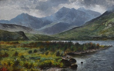 Lot 1230 - Ernest Longstaffe (fl. 1885-1892) Snowdon from...
