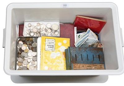 Lot 180 - Assorted British and World Coins and Banknotes,...