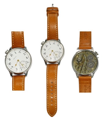 Lot 308 - A Large Size Converted Wristwatch, Movement...
