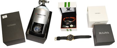 Lot 404 - A Bulova Quartz Wristwatch, with Bulova box...