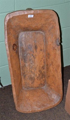 Lot 382 - A wooden trough