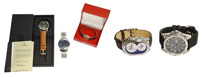 Lot 403 - Two Bulova Quartz Wristwatches, Philip stein...