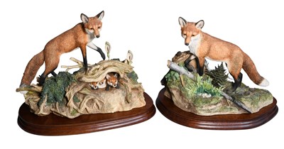 Lot 1096 - Border Fine Arts Fox Models Comprising:...