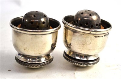 Lot 388 - Two silver decanter tops