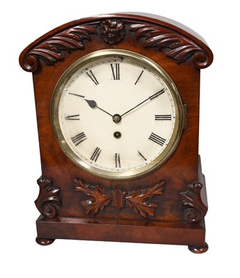 Lot 1426 - A Mahogany Table Timepiece, unsigned, circa...
