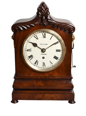 Lot 372 - A Mahogany Table Timepiece, retailed by...