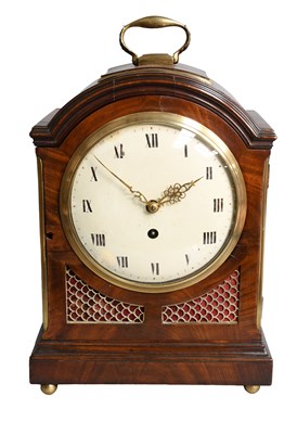 Lot 1427 - A Mahogany Table Timepiece, unsigned, case...