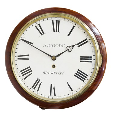 Lot 1339 - A Mahogany 12" Dial Wall Timepiece, signed A....