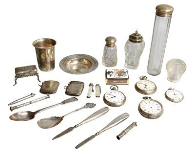 Lot 159 - A Collection of Assorted Silver and Silver...