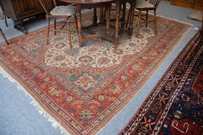 Lot 1327 - Oriental Carpet, probably Tabriz, the ivory...