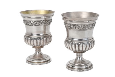 Lot 2024 - A Pair of George III Silver Cups