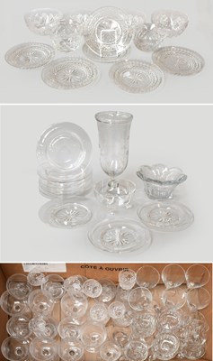 Lot 63 - Victorian and Later Glass, including a celery...