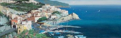 Lot 1153 - Antonio Iannicelli (b.1952) Italian "Amalfi"...