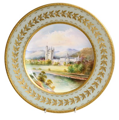 Lot 173 - A Minton Porcelain Plate, painted with a named...